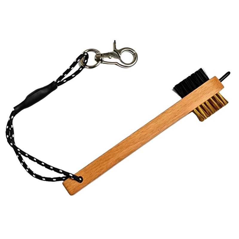 Golf Equipment To Improve Your Game - ABHS-나무 손잡이 골프 클럽 브러시(금속 홈