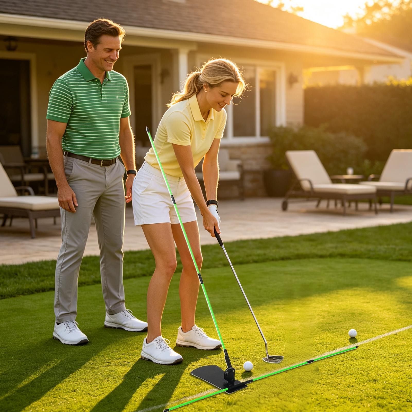 골프 정렬 스틱 퍼팅 조절 가능한 각도 연습 도구 남성 - Golf Equipment 리뷰 및 가격